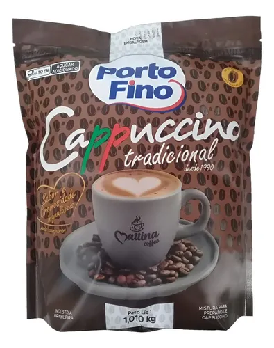 Cappuccino Tradicional Porto Fino 1kg (2 Pacotes)