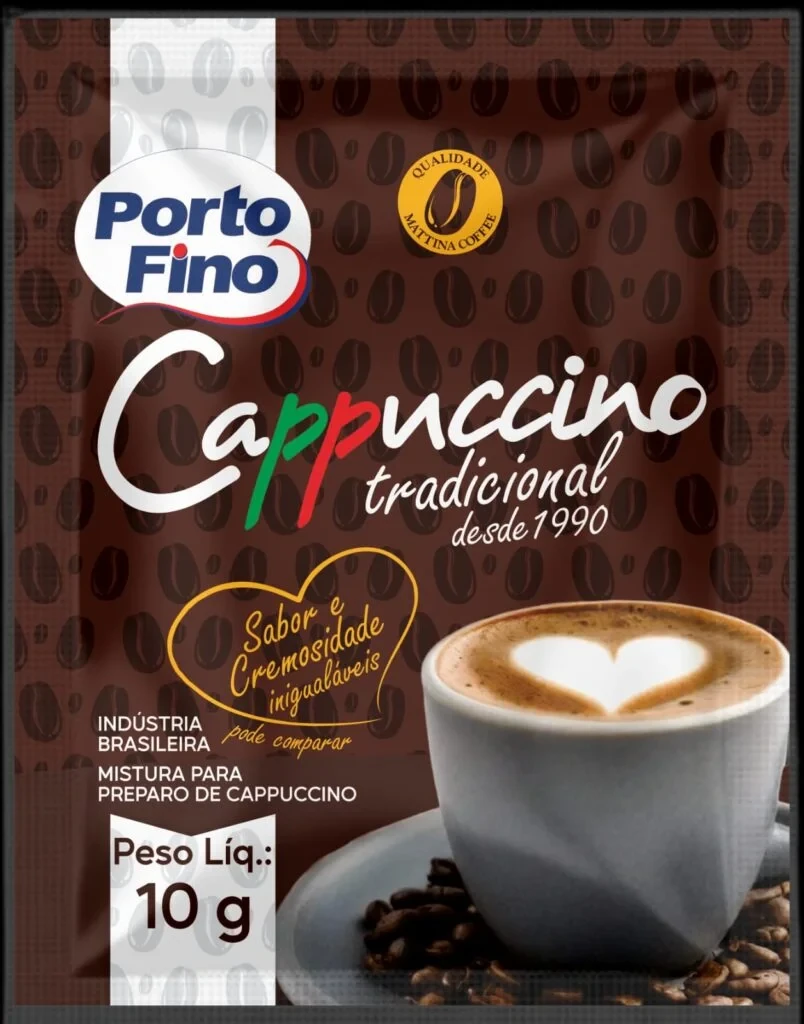 Cappuccino Porto Fino Tradicional 10g (Kit 600 Unid)