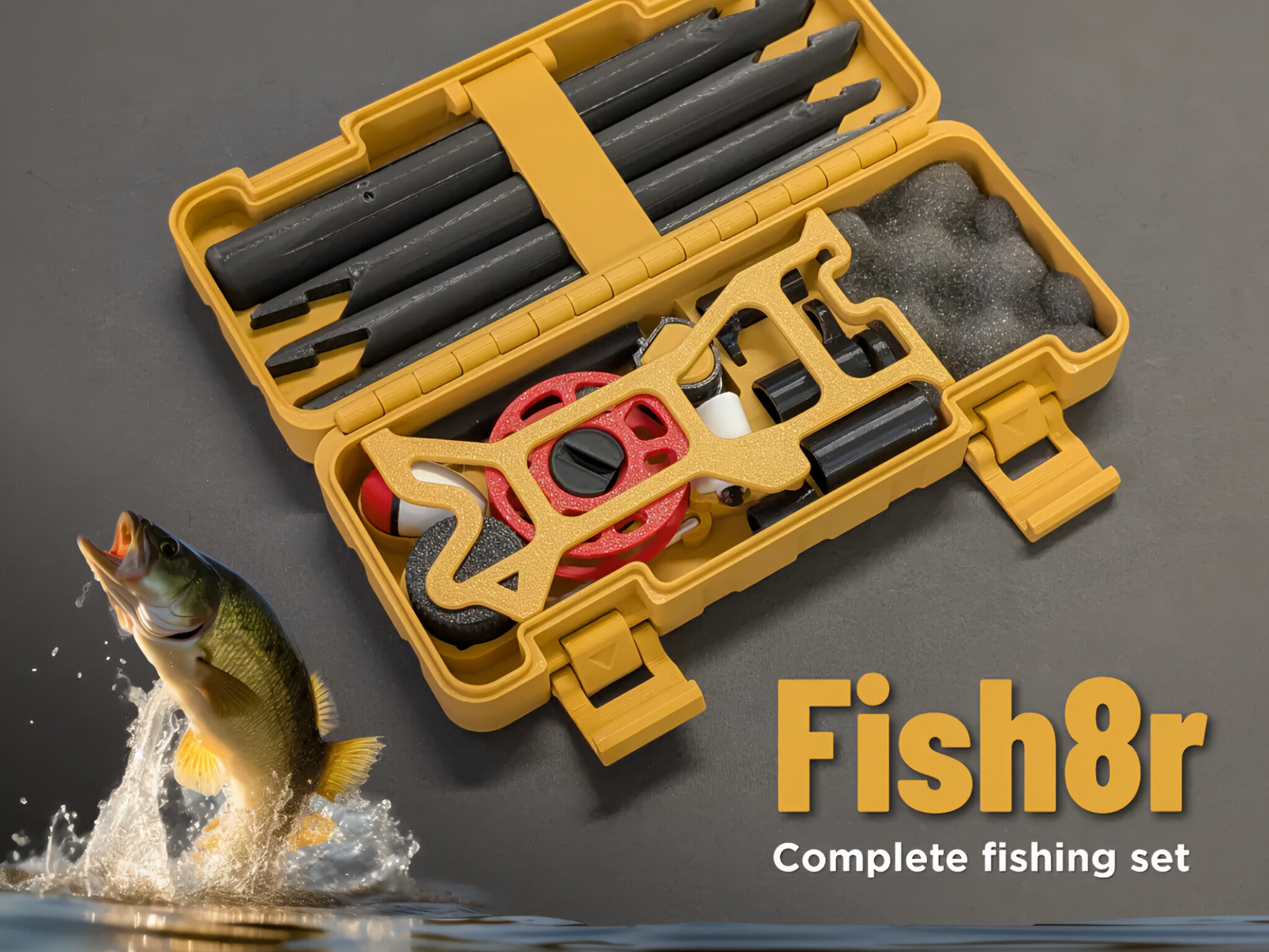 Conjunto de Pesca Completo 