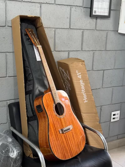 Violão folk elétrico profissional 